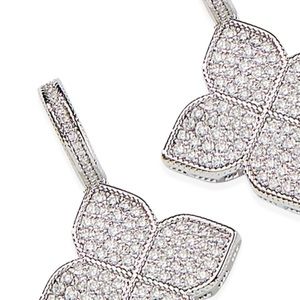 NWT 💎💝 DESIGNER INSPIRED HOLLYWOOD MICRO PAVED CZ EARRINGS STUNNING STATEMENT